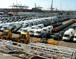 ID 6653 PORT OF SOUTHAMPTON, ENGLAND - Export vehicle consolidation compounds at the Southampton Vehicle Terminals Ltd facility on 201/202 berth.